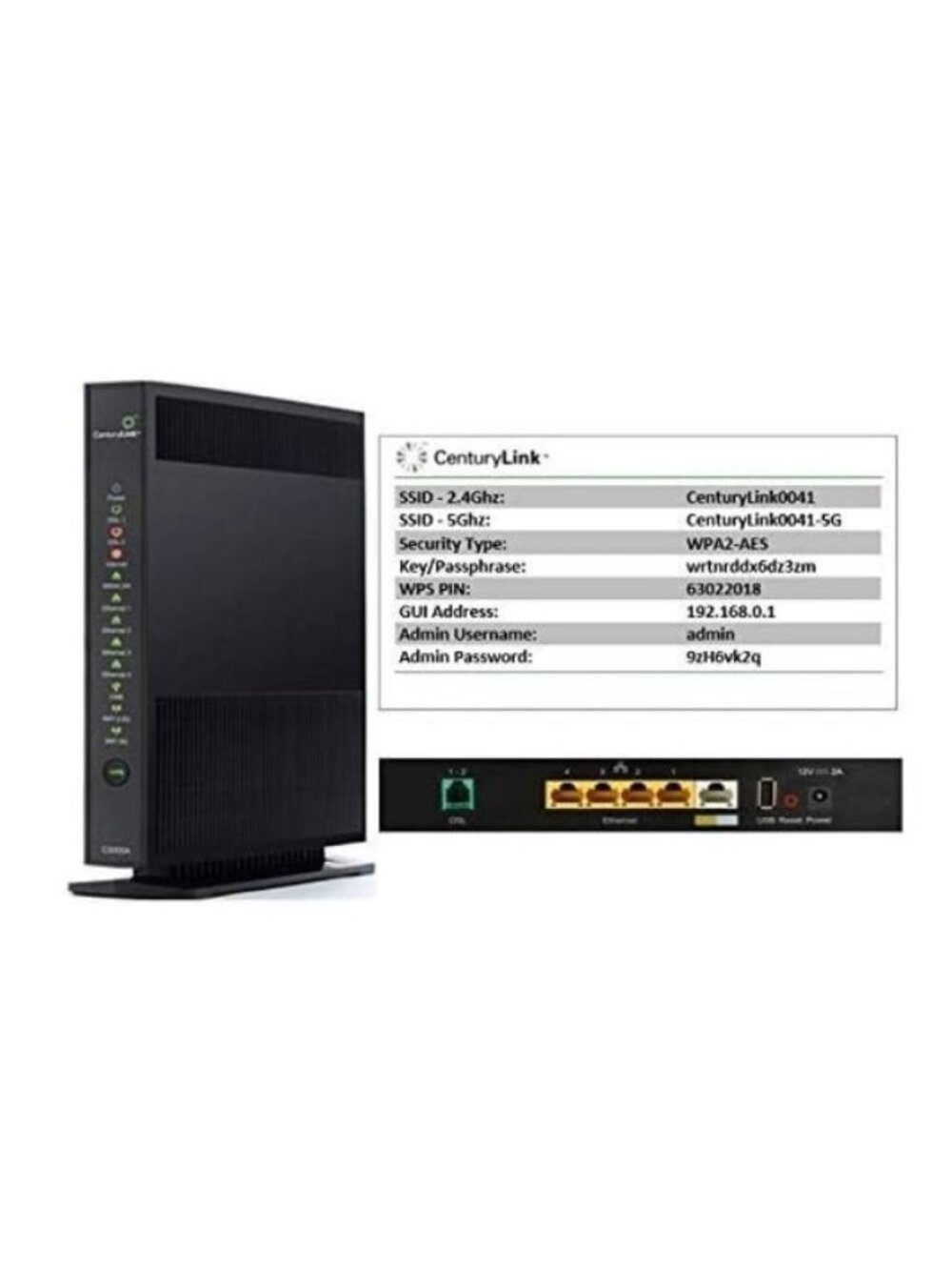 Actiontec Wireless DSL Modem CenturyLink Model 3000A